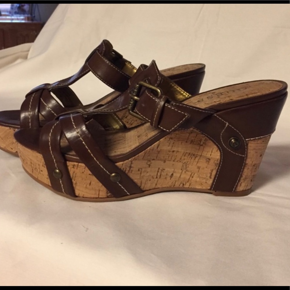 Guess Cork Platform Heels